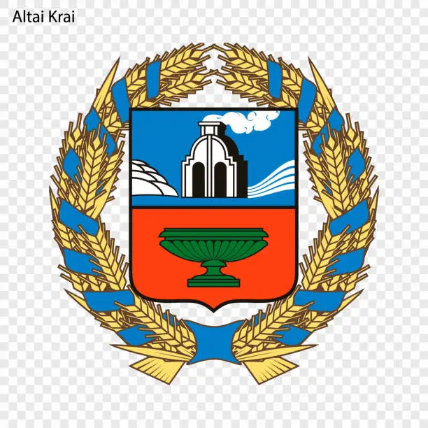 Vector illustration of Emblem of  province of Russia