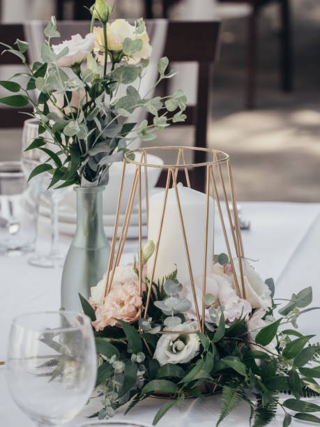 istock Wedding venue with floral decor 1016457208