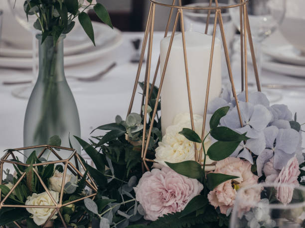 istock Wedding venue with floral decor 1016457220