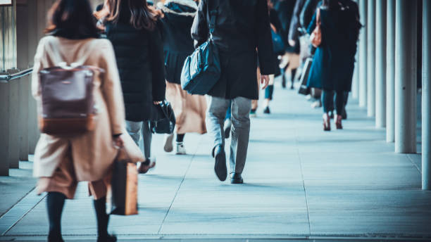 istock Walking people in Japan 1016481760