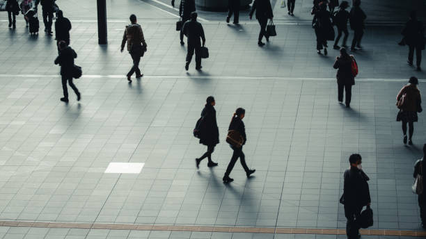 istock Walking people in Japan 1016481780
