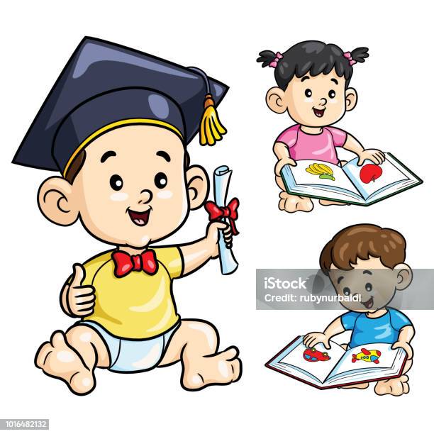 Smart Baby Cartoon Stock Illustration - Download Image Now - Asking, Baby -  Human Age, Blue - iStock