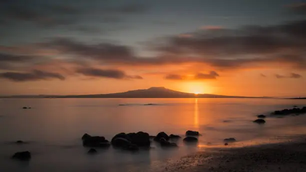 Photo of Milford Beach Sunrise in Auckland New Zealand