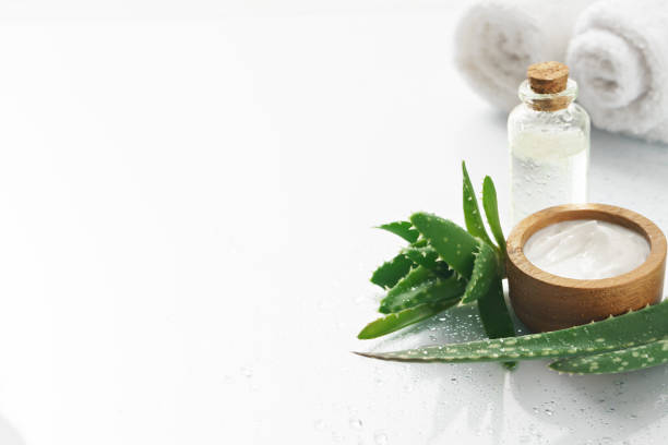 istock aloe vera and cosmetic inredients on white background 1016491902