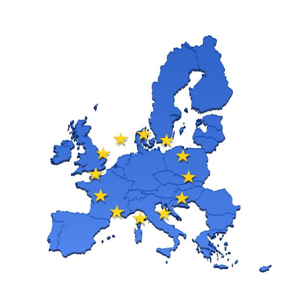 istock eu map political 3d illustration with yellow stars 1016498528