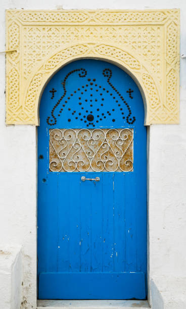 istock Traditional Blue door from Sidi Bou Said in Tunisia. Large resolution 1016501064
