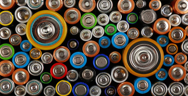 istock Close up background of various alkaline batteries 1016501142