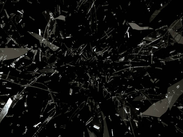istock Many pieces of broken or Shattered glass on black 1016501196