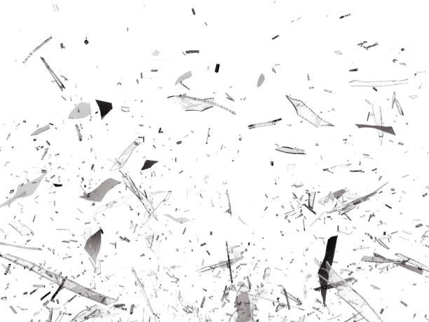 istock Demolished or Shattered glass isolated on white 1016510768