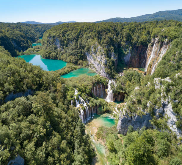 Beautiful Waterfalls, Plitvice Lakes National Park, Croatia. Converted from RAW.
