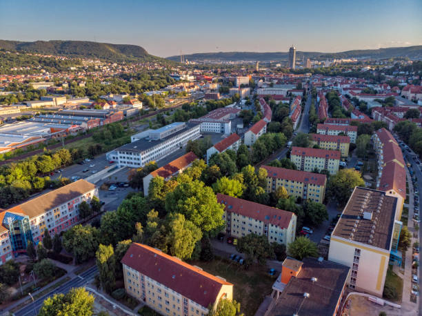 istock Jena Nord with a view towards Jena City 1016522372