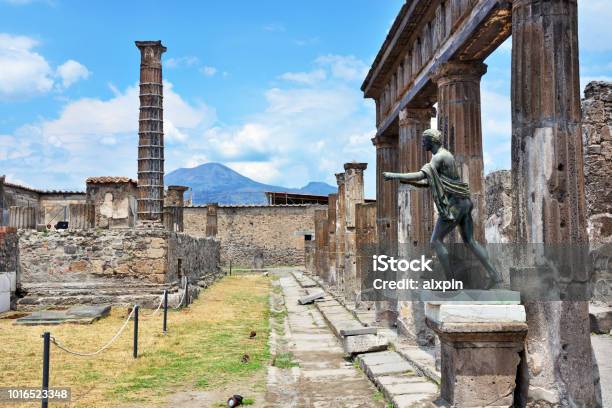 Apollo Temple In Pompeii Stock Photo - Download Image Now - Pompeii, Italy, Old Ruin