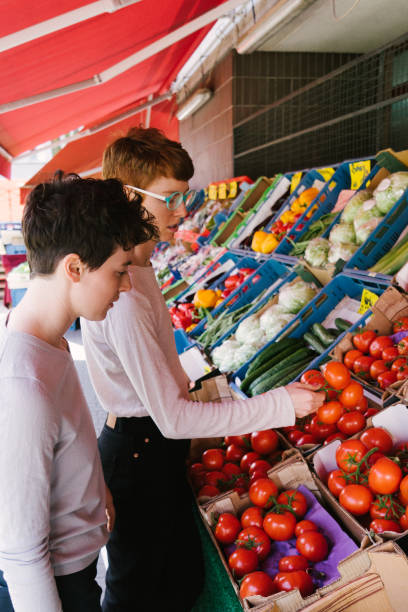 istock Lesbian couple groceries shopping 1016529070