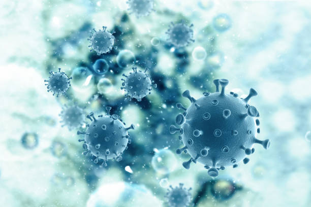 3d rendering virus, bacteria, cell stock photo