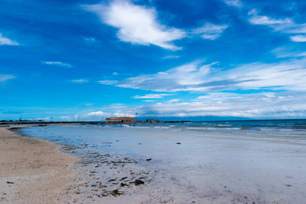istock Siquijor beach with ferry pier visible, Philippines 1016541826