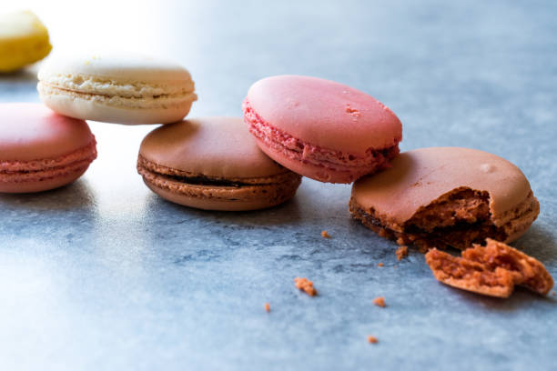 istock Colorful French or Italian Macarons stack / Macaroon Cakes 1016552116