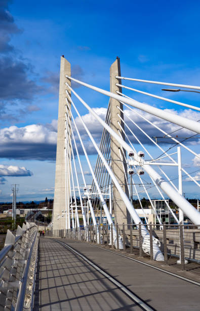 istock Tilikum Crossing OHSU bridge for trams buses bikes and pedestrians 1016552978