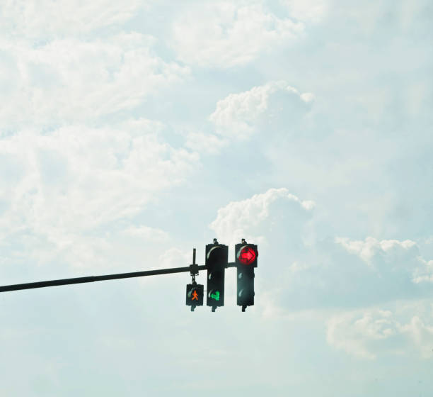 istock Red Stop Sign Of Motorway Stop Light On Motorway 1016556232
