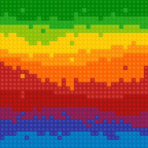 Vector illustration of Vectors Spectrum Backgrounds Puzzle Toy Seamless