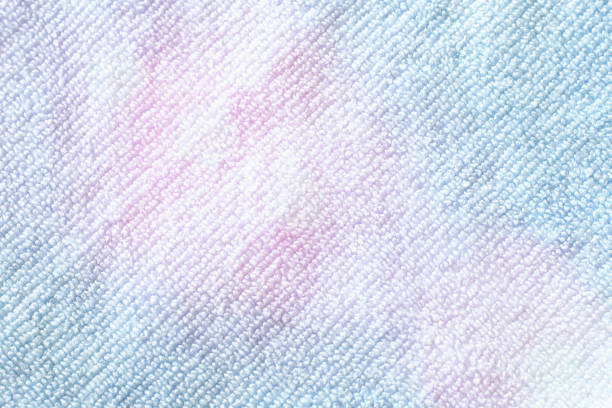 Blue microfiber screen cleaning cloth. Surface of the microfiber cloth.