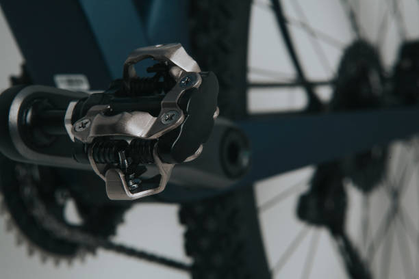 istock Close up of SPD bicycle pedal. 1016579904