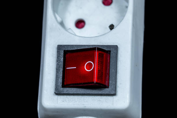 istock Power board and power switch to plug in electric devices 1016581062