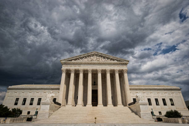 Supreme Court 9 stock photo