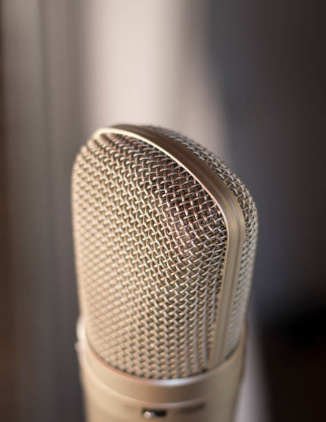 istock Sound recording studio large diaphragm voice microphone for voiceover, singing and instruments. 1016595434