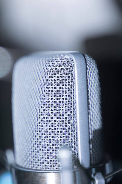istock Sound recording studio large diaphragm voice microphone for voiceover, singing and instruments. 1016595800