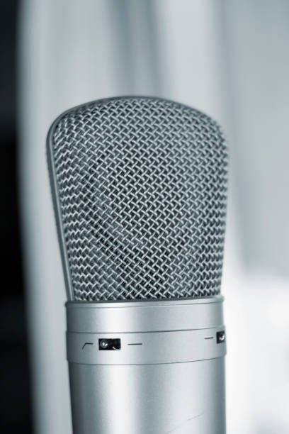 istock Sound recording studio large diaphragm voice microphone for voiceover, singing and instruments. 1016595884