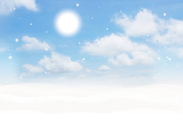 winter Christmas background 3d-illustration