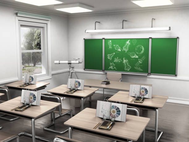 istock Class of astronomy in school lesson 3d render perspective 1016647764