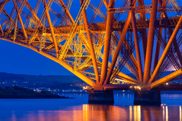 istock Evening view Forth Bridge over Firth of Forth in Scotland 1016647926