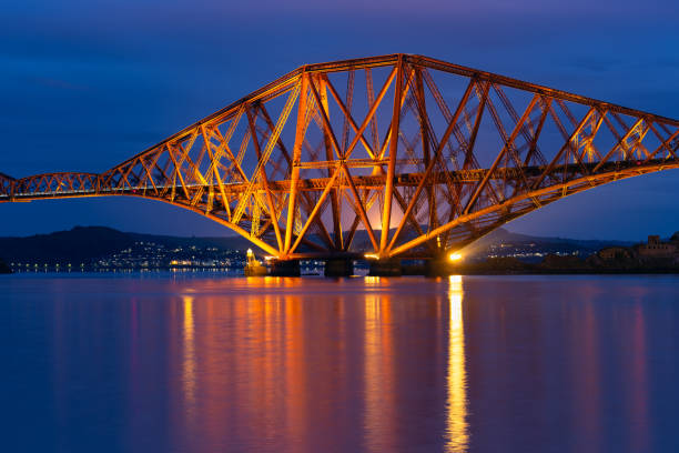 istock Evening view Forth Bridge over Firth of Forth in Scotland 1016647952