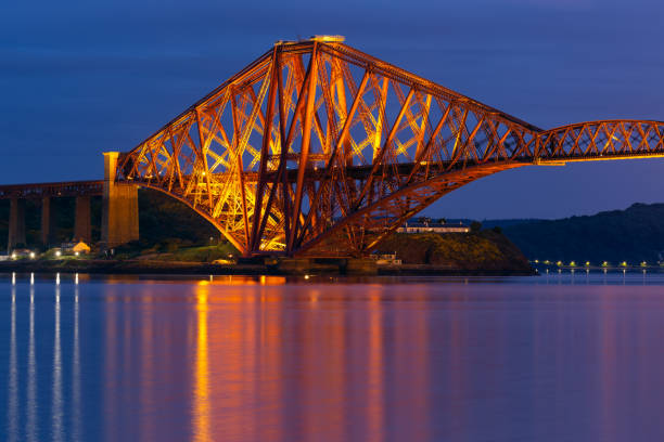 istock Evening view Forth Bridge over Firth of Forth in Scotland 1016647972