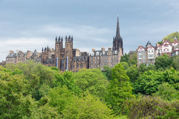 istock Cityscape Scottish Edinburgh seen from Princes Street Gardens 1016648034
