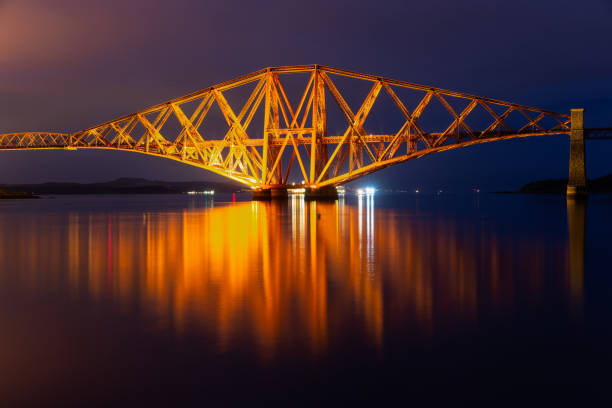 istock Evening view Forth Bridge over Firth of Forth in Scotland 1016648074