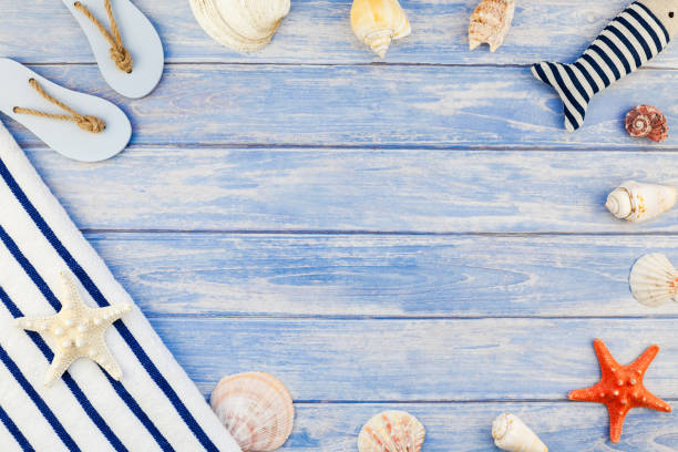 istock Flat lay concept of summer travel vacations 1016648230