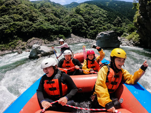 istock Personal point of view of a white water river rafting excursion 1016650366