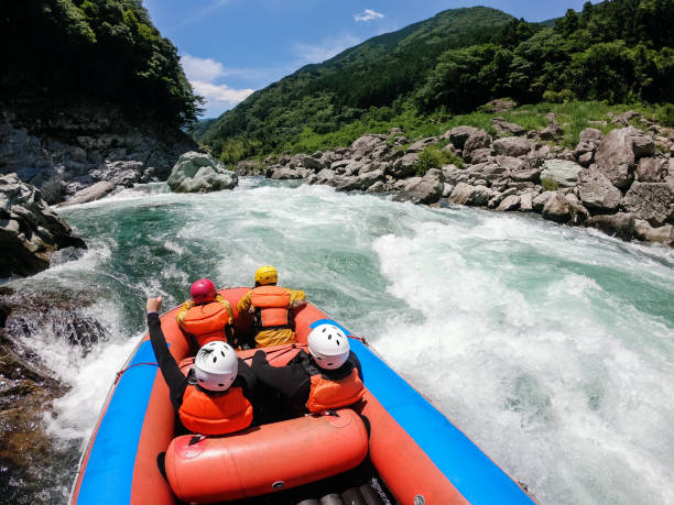 istock Personal point of view of a white water river rafting excursion 1016650394