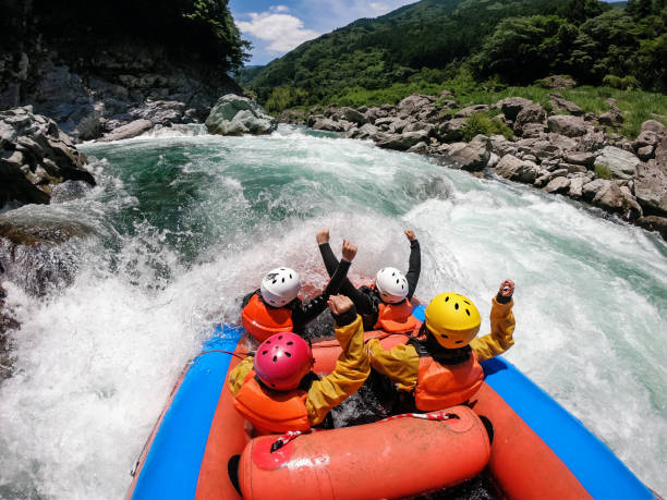 istock Personal point of view of a white water river rafting excursion 1016650396