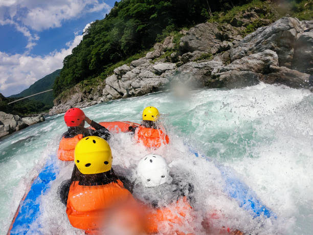 istock Personal point of view of a white water river rafting excursion 1016650422