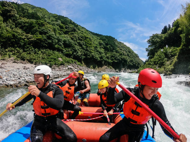 istock Personal point of view of a white water river rafting excursion 1016650426