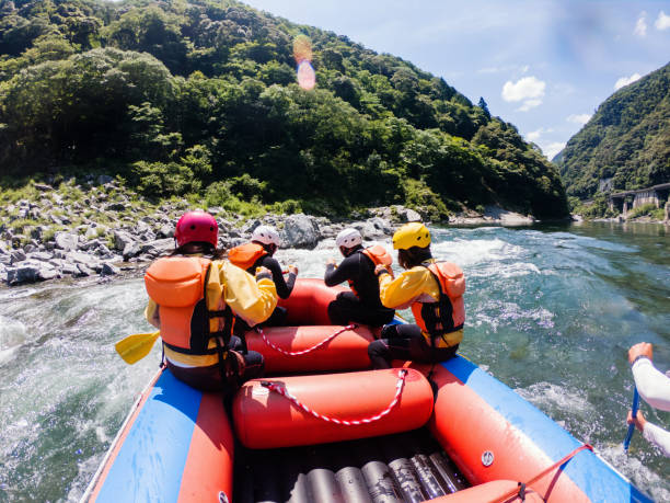 istock Personal point of view of a white water river rafting excursion 1016650476