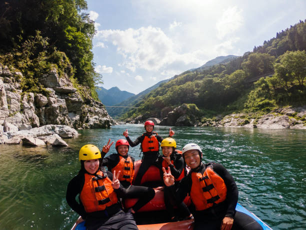 istock Personal point of view of a white water river rafting excursion 1016650486