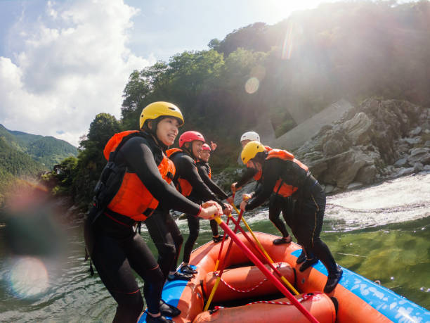 istock Personal point of view of a white water river rafting excursion 1016650492
