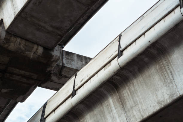 istock Abstract Urban – Concrete Train Bridge Bangkok 1016655008