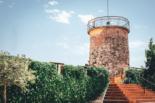 La torre del Castell en la ciudad de Malgrat del Mar, España photo