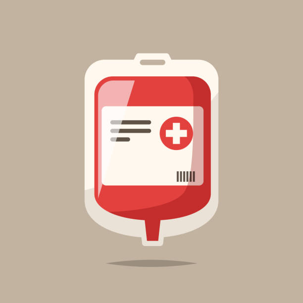 ilustrações de stock, clip art, desenhos animados e ícones de blood bag vector isolated illustration - blood bag