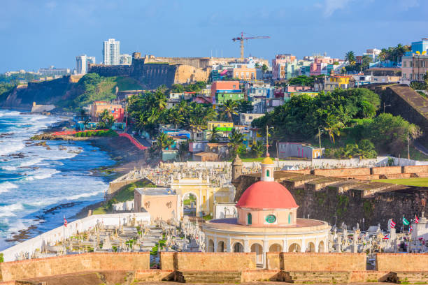 san juan, puerto rico - old san juan imagens e fotografias de stock